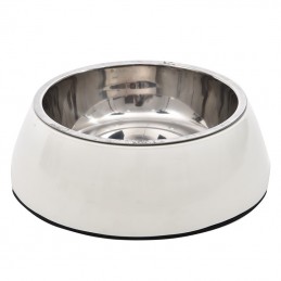 STAINLESS STEEL BOWL - EPOXY WHITE -520006-AGC-CREATION