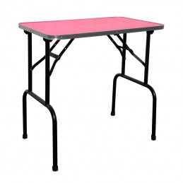 TABLE PLIANTE 120 X 60 CM HAUTEUR 66cm - ROSE -MZ120BR-AGC-CREATION