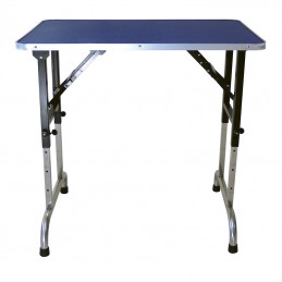 TABLE PLIANTE BOIS 90x60 cm - Hauteur réglable - BLEU -M93BB-AGC-CREATION