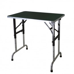 Folding table - 90x60 cm wood top - Adjustable - BLACK -M93BN-AGC-CREATION