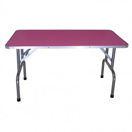 WOODEN FOLDING TABLE 120x60 cm HEIGHT 67 cm - PINK -M121BR-AGC-CREATION