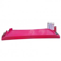 FOLDING TABLE EVOLUTECH100 - STAINLESS STEEL STAND - 84CM HEIGHT - FUSHIA -M826-AGC-CREATION