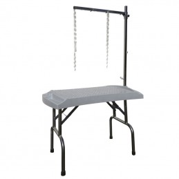FOLDING TABLE EVOLUTECH100 - STAINLESS STEEL STAND - 84CM HEIGHT - GRANITE GREY -M501-AGC-CREATION