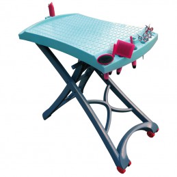 EVOLUTECH100 - BY HAND ADJUSTABLE TABLE - EVOLUTECH STAND - TURQUOISE -M831-AGC-CREATION