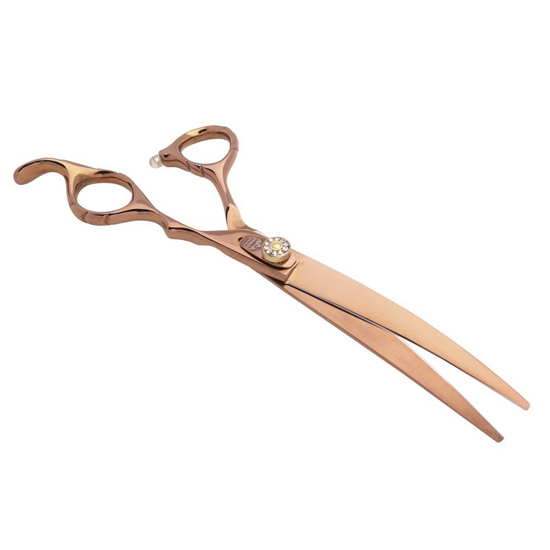 SHIMIZU Curved Scissors 17.5 cm - for grooming -J502-AGC-CREATION