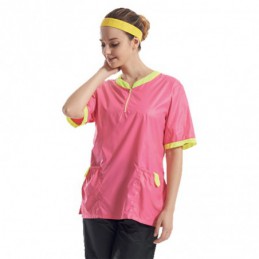TWO-TONED OUTIFT PINK - YELLOW -GA-030504-AGC-CREATION
