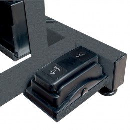 TABLE ELEVATRICE CHASSIS ELECTRIQUE EN X - ROSE - CHASSIS ROUGE -M895-AGC-CREATION