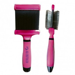 Flexible 2-sided sliker brush 66mm for grooming dogs and cats -P033-AGC-CREATION