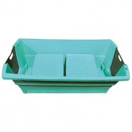 Evolutech bath - stainless steel folding stand - TURQUOISE -M704T-AGC-CREATION