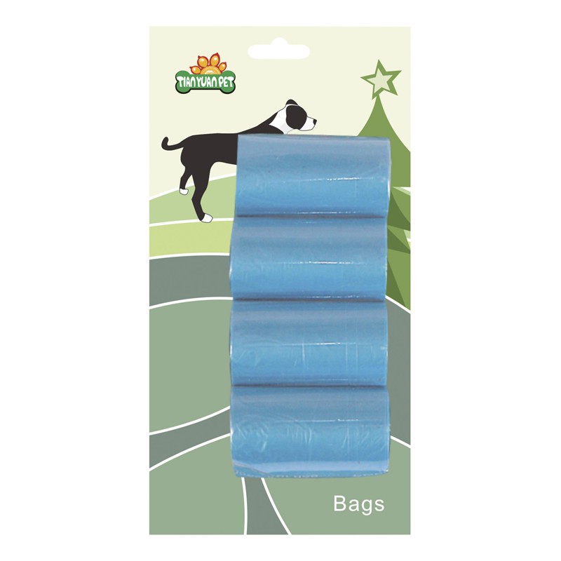 SET OF 4 ROLLS OF 20 POOP COLLECTION BAGS -ARY0114A-AGC-CREATION