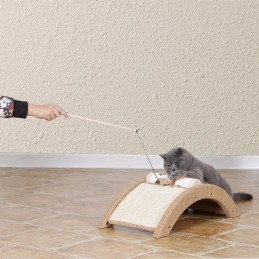 Activity set: scratching post + roller + feather duster -AWJ0397M-AGC-CREATION