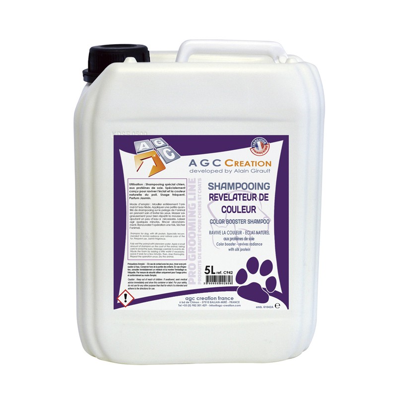 AGC CREATION color revealing shampoo for dog grooming - 5 L -C942-AGC-CREATION