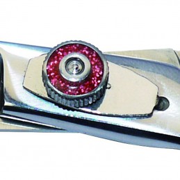 Ciseaux 16.5 cm droit pour GAUCHER avec Poucette -P107-AGC-CREATION