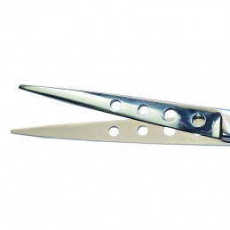 Ciseaux 16.5 cm droit pour GAUCHER avec Poucette -P107-AGC-CREATION