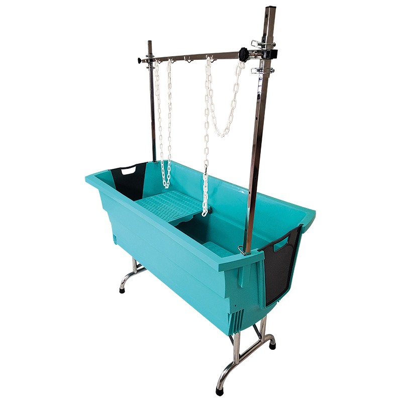 Evolutech bath - stainless steel folding stand - TURQUOISE -M704T-AGC-CREATION