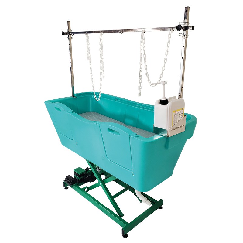 AGC polyethylene bathtub - Electric frame lift - TURQUOISE -M851T-AGC-CREATION
