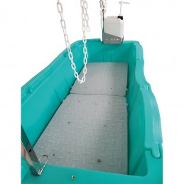 AGC polyethylene bathtub - Stainless steel feet - TURQUOISE -M751T-AGC-CREATION
