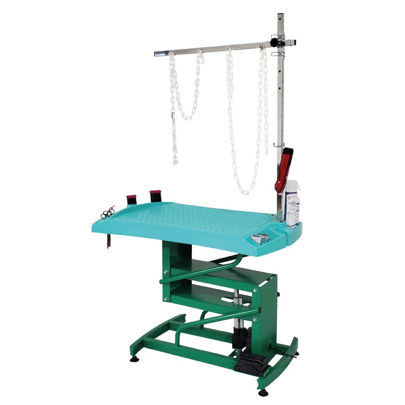 Evolutech100 adjustable table with electric chassis - TURQUOISE -M829T-AGC-CREATION