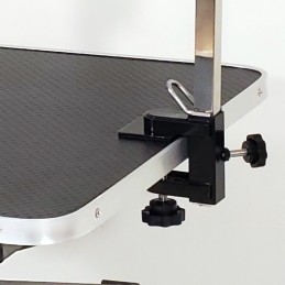 TABLE ELEVATRICE CHASSIS ELECTRIQUE EN X - ROSE - CHASSIS ROUGE -M895-AGC-CREATION