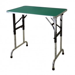 Folding table - 90x60 cm wood top - Adjustable - GREEN -M93BV-AGC-CREATION