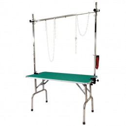 Table pliante bois 120x60cm - H 82cm - VERT -M122BV-AGC-CREATION