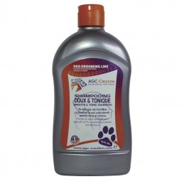 Shampooing doux et tonique AGC CREATION 500 ml pour le toilettage chiens -C900-AGC-CREATION