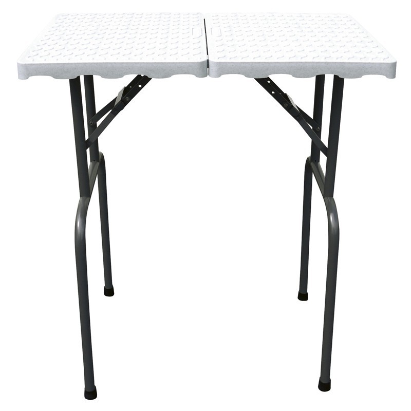 Folding table 49x79cm Feet 75cm - Granite Grey -M852-AGC-CREATION