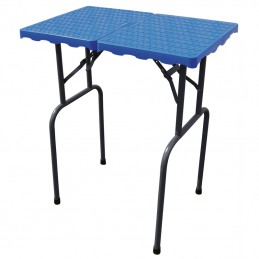 Table pliante 49x79cm Pieds 75cm - Bleu Royal -M853-AGC-CREATION