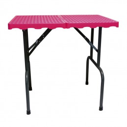 Table pliante 49x79cm Pieds 95cm - Fushia -M836-AGC-CREATION