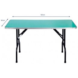 Table pliante 120x60cm Hauteur 66cm vendu avec potence double -MZ120B-AGC-CREATION