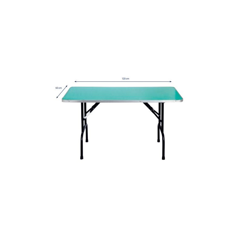 Table pliante 120x60cm Hauteur 66cm vendu avec potence double -MZ120B-AGC-CREATION