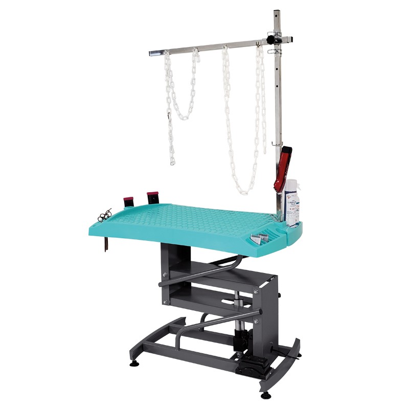 Evolutech100 adjustable table with electric chassis - TURQUOISE -M829T-AGC-CREATION