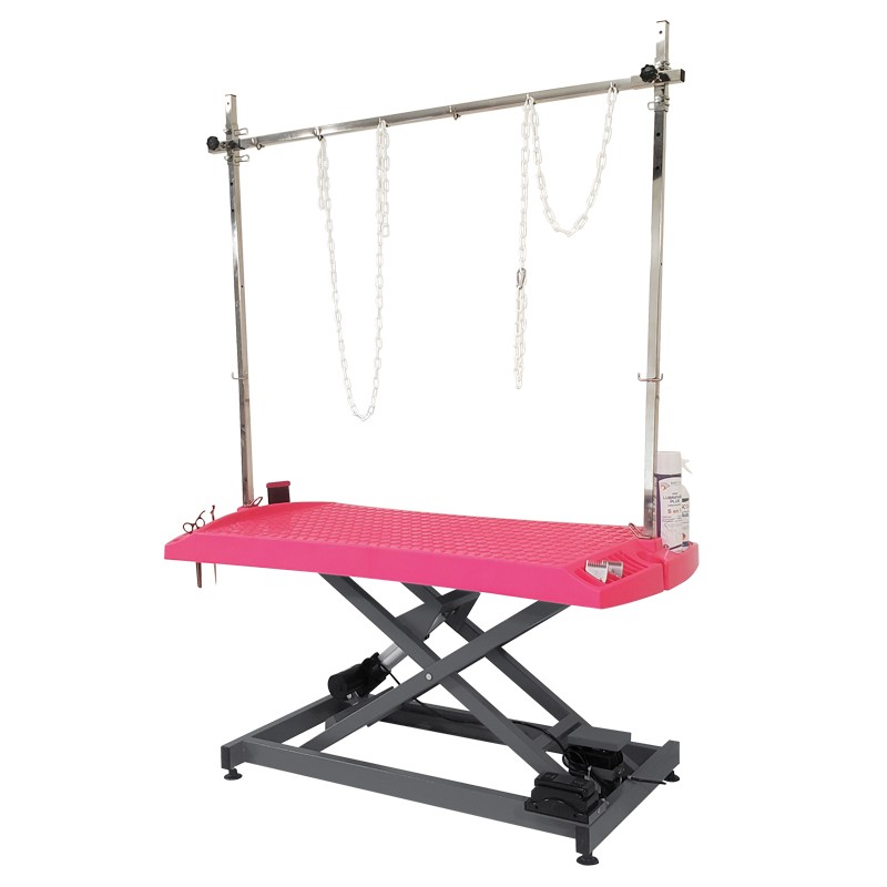 EVOLUTECH130 - ELECTRIC ADJUSTABLE TABLE - METAL CHASSIS X - FUSHIA -M819-AGC-CREATION