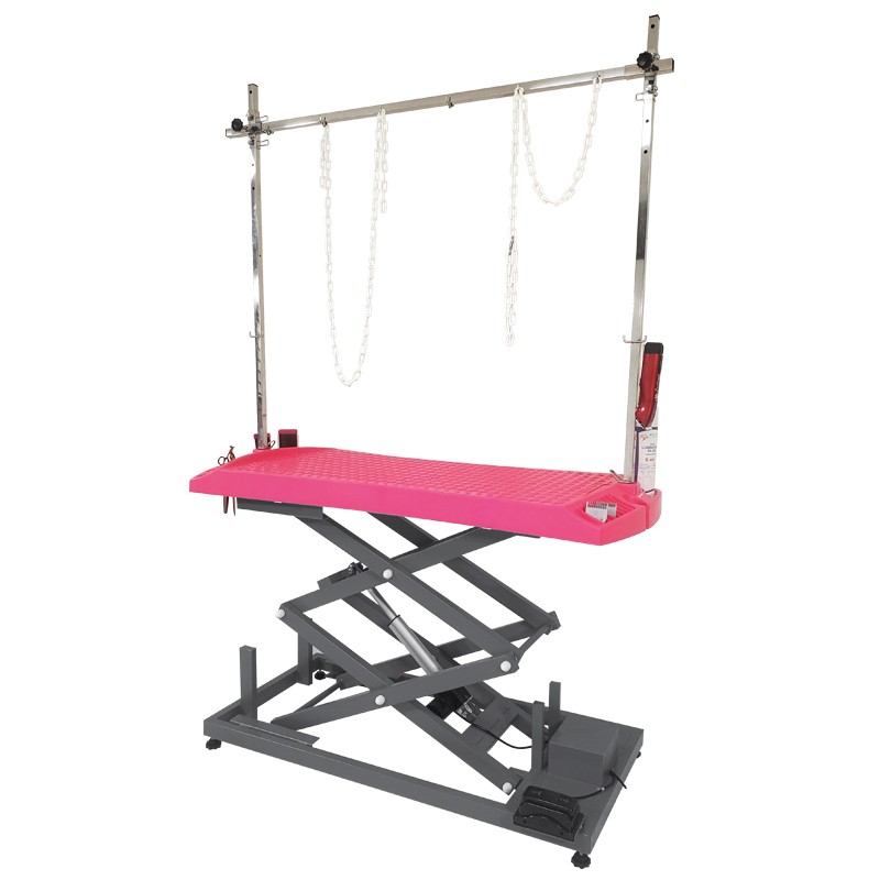 EVOLUTECH130 - ELECTRIC ADJUSTABLE TABLE - METAL CHASSIS - HIGH VARIATION - FUSHIA -M825-AGC-CREATION