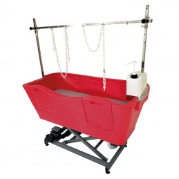 AGC polyethylene bathtub - Electric frame lift - RED -M850R-AGC-CREATION