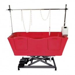 AGC polyethylene bathtub - Electric frame lift - RED -M850R-AGC-CREATION