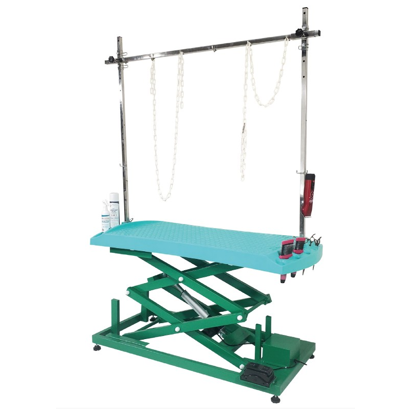 TABLE EVOLUTECH130 ELEVATRICE CHASSIS ELECTRIQUE GRANDE VARIATION - TURQUOISE - CHASSIS VERT -M824-C-AGC-CREATION TABLE EVOLUTECH130 ELEVATRICE CHASSIS ELECTRIQUE GRANDE VARIATION - TURQUOISE - CHASSIS VERT -M824-C-AGC-CREATION
