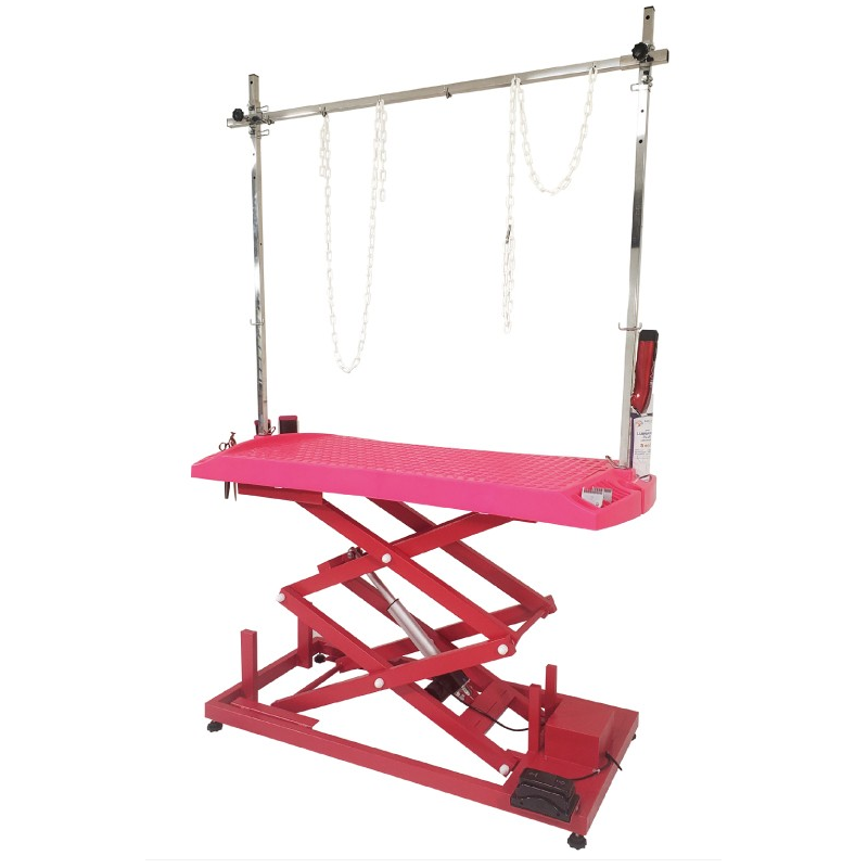 TABLE EVOLUTECH130 ELEVATRICE CHASSIS ELECTRIQUE GRANDE VARIATION - FUCHSIA - CHASSIS ROUGE -M825-C-AGC-CREATION TABLE EVOLUTECH130 ELEVATRICE CHASSIS ELECTRIQUE GRANDE VARIATION - FUCHSIA - CHASSIS ROUGE -M825-C-AGC-CREATION