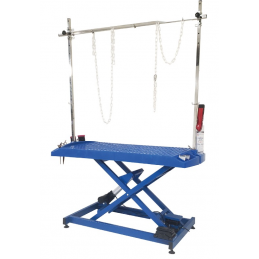 TABLE EVOLUTECH130 ELEVATRICE CHASSIS ELECTRIQUE EN X - BLEU ROYAL - CHASSIS BLEU -M891-C-AGC-CREATION