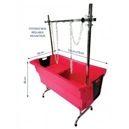 Evolutech bath - stainless steel folding stand - FUSHIA -M703F-AGC-CREATION