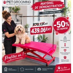 TABLE EVOLUTECH130 ELEVATRICE CHASSIS ELECTRIQUE ROUGE EN X - FUCHSIA -M819D-AGC-CREATION